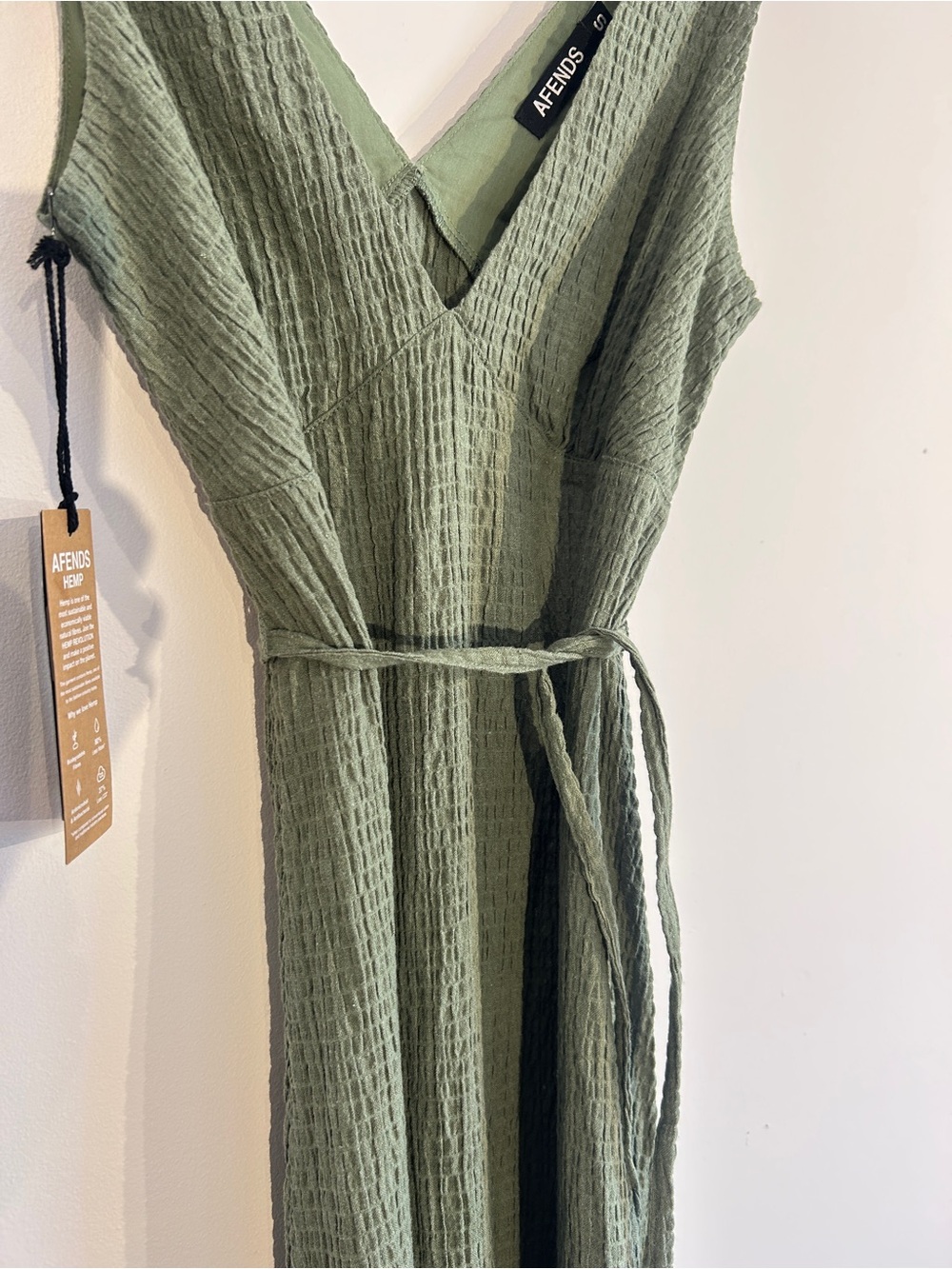 Afends hemp seersucker Focus maxi dress - Picture 6 of 9